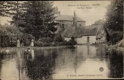 Ak Tavers Loiret, Les Eaux Bleues