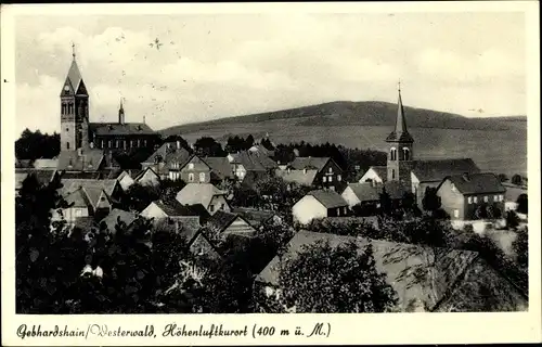 Ak Gebhardshain Westerwald, Ort mit Kirchen