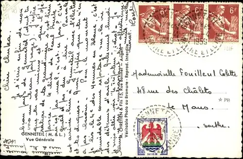 Ak Genneteil Maine-et-Loire, Vue générale