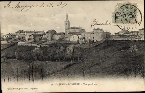 Ak St. Jean la Bussière Loire, Vue générale