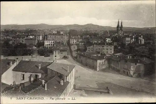 Ak Saint Chamond Loire, Vue générale