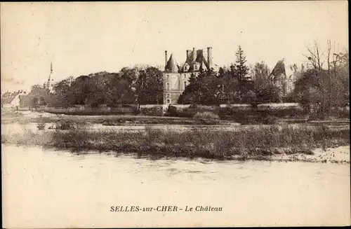 Ak Selles Saint Denis Loir et Cher, Le Château
