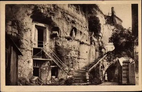 Ak Troo Loir et Cher, Escalier Saint Gabriele