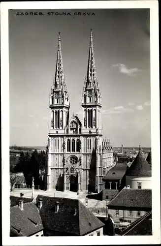 Ak Zagreb Kroatien, Stolna Crkva