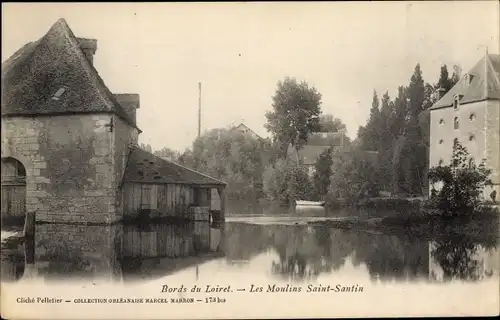 Ak Saint Santin Loiret, Les Moulins