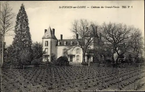 Ak St. Firmin sur Loire Loiret, Château du Grand Plessis