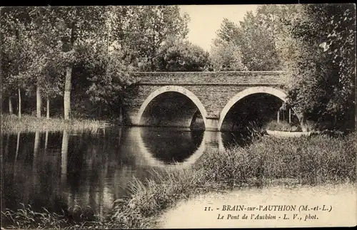 Ak Brain sur l'Authion Maine-et-Loire, Pont de l'Authion