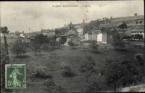 Ak St. Jean Bonnefonds Loire, Le Bourg