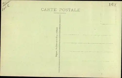 Ak Roanne Loire, Rue Nationale et Carrefour Helvétique