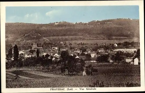 Ak Prayssac Lot, Vue générale