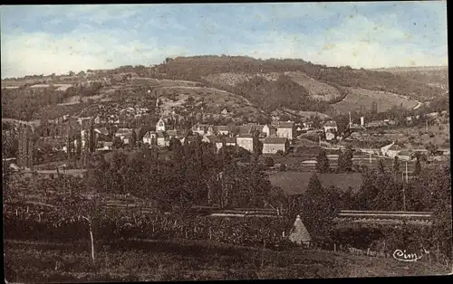 Ak Lamothe Fénelon Lot, Vue générale, côté Ouest