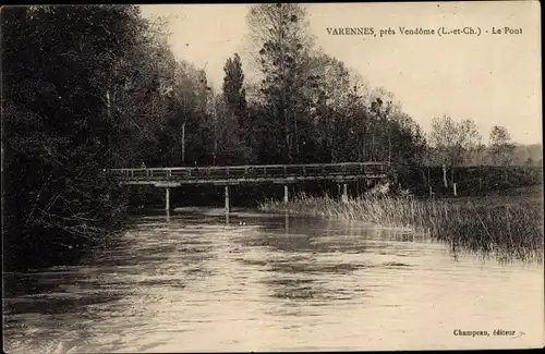 Ak Varennes Loir et Cher, Le Pont