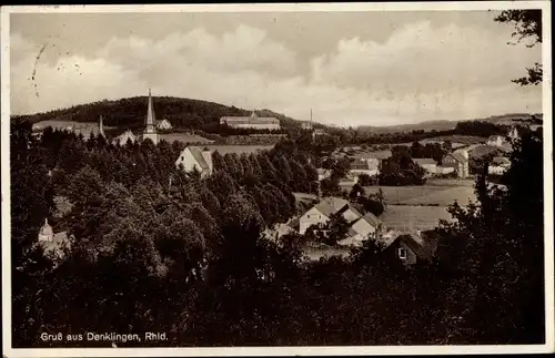 Ak Denklingen im Rheinland, Blick zur Stadt