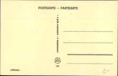 Ak Riga Lettland, Das Freiheitsdenkmal