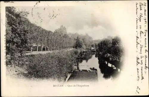 Ak Meulan Yvelines, Quai de l'Arquebuse