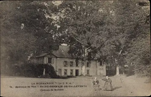 Ak St. Germain de Tellevende Calvados, Château de Mahere