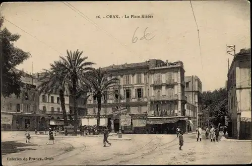 Ak Oran Algerien, La Place Kléber