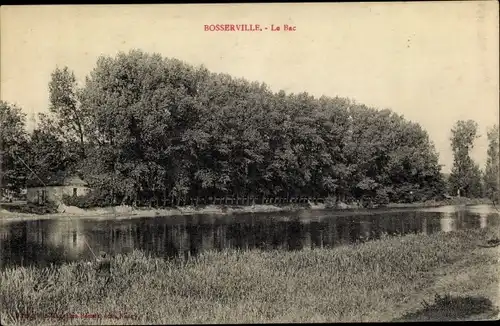 Ak Bosserville Meurthe et Moselle, Le Bac