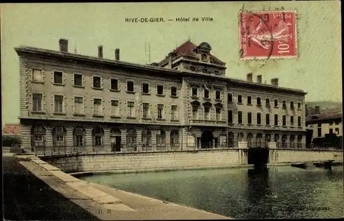 Ak Rive de Gier Loire, Hôtel de Ville