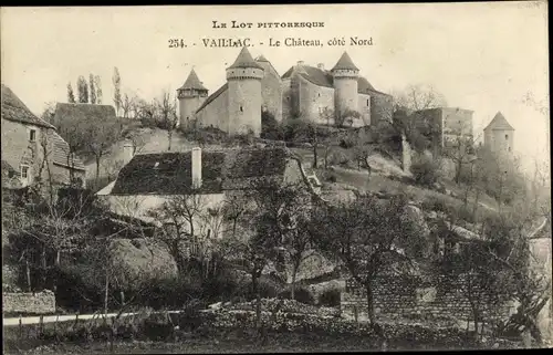Ak Vaillac Lot, Le Château, Côté Nord