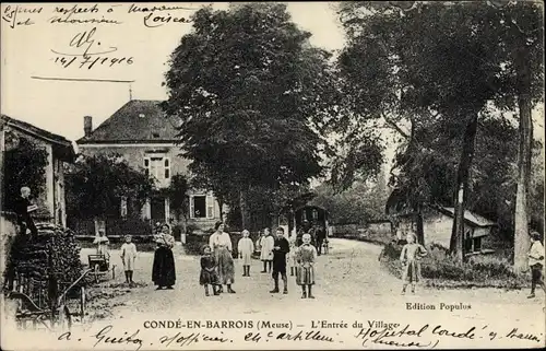 Ak Condé en Barrois Meuse, L'Entrée du Village