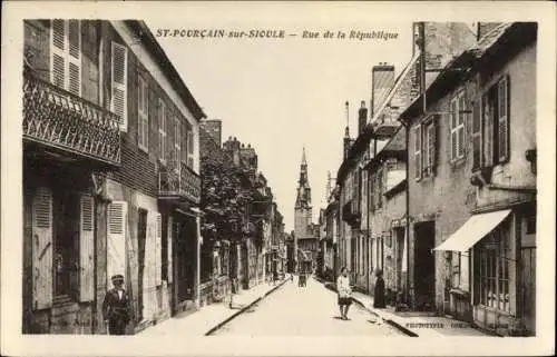Ak Saint Pourcain sur Sioule Allier, Rue de la République