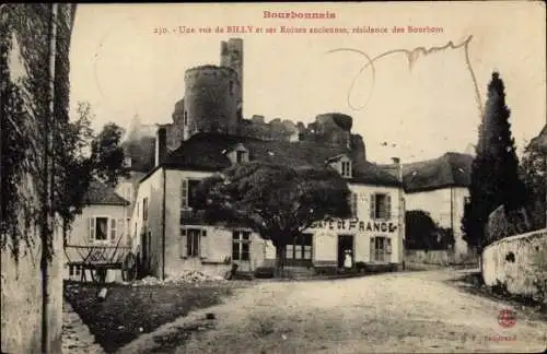 Ak Bourbonnais Allier,  Les anciennes ruines