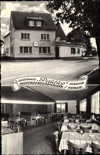 Ak Niedergondershausen Hunsrück, Gasthaus Paulus, Pension