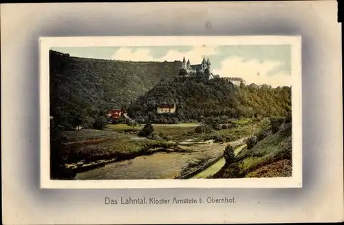 Passepartout Ak Obernhof in Rheinland Pfalz, Kloster Arnstein