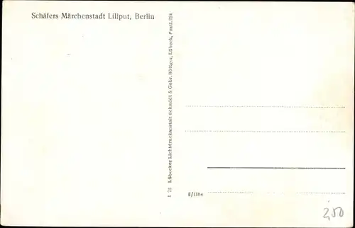 Ak Schäfers Märchenstadt Liliput Berlin