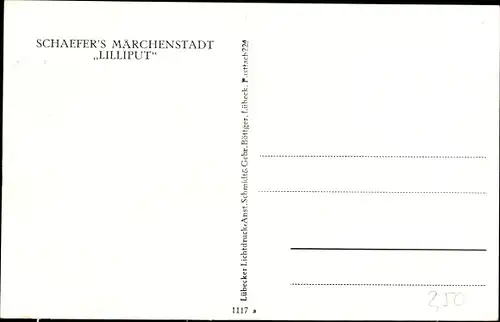 Ak Schaefer's Märchenstadt Liliput