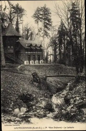 Ak Louveciennes Yvelines, Pavillon Dubarry, La Laiterie