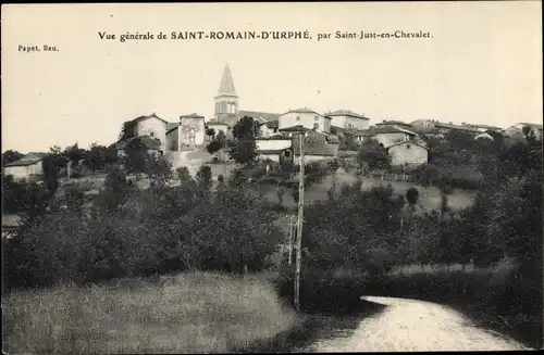 Ak Saint Romain d'Urphé Loire, Vue générale