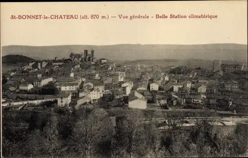 Ak St. Bonnet le Château Loire, Vue générale