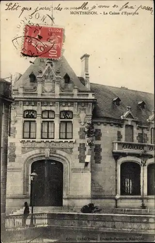 Ak Montbrison Loire, La Caisse d'Epargne