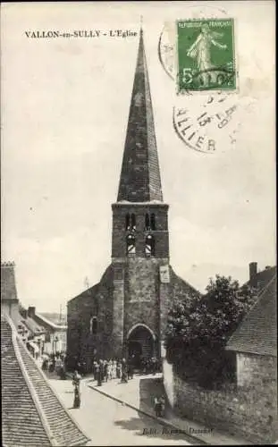 Ak Vallon en Sully Allier, L'Eglise