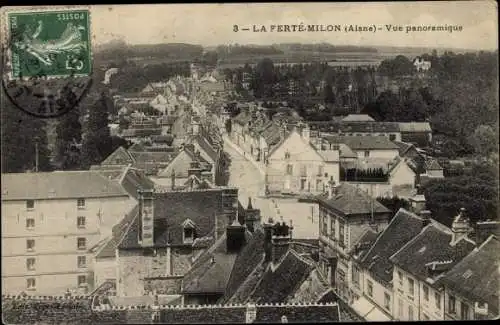 Ak La Ferté Milon Aisne, Vue panoramique