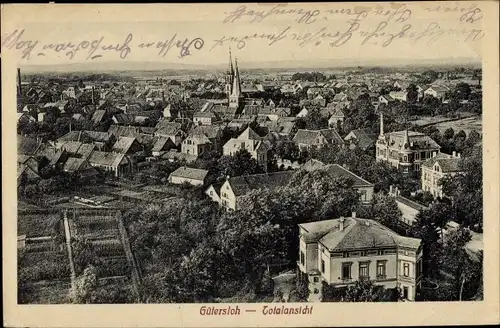 Ak Gütersloh in Westfalen, Totalansicht