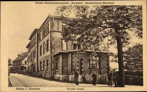 Ak Bethel bei Bielefeld in Nordrhein Westfalen, Großes Hospiz, Westf. Diakonissenanstalt Sarepta