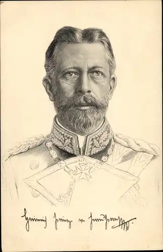 Künstler Ak Großadmiral Prinz Albert Wilhelm Heinrich von Preußen, Portrait