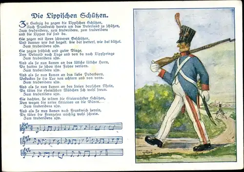 Lied Ak Die Lippischen Schützen, Soldat