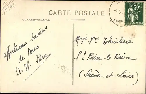 Ak Saint Galmier Loire, Montée de l'Église