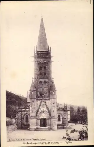 Ak St. Just en Chevalet Loire, L'Église