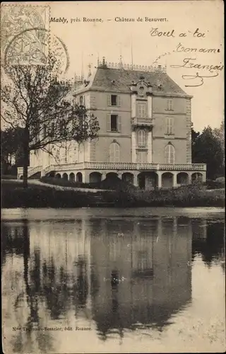 Ak Mably Loire, Château de Beauvert