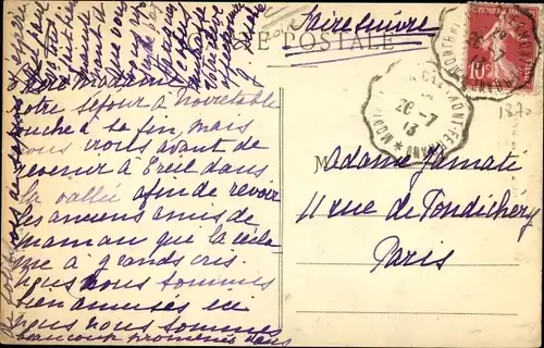 Ak Cervières Loire, L'entrée et la Grand'Rue