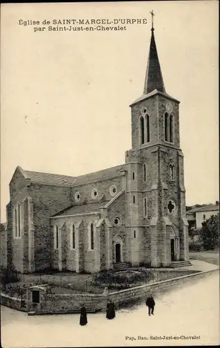 Ak St. Marcel d'Urphé Loire, Église