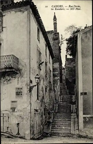 Ak Cahors Lot, Rue Devia, Les Escaliers