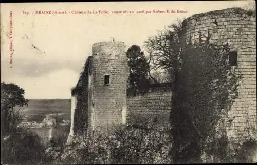 Ak Braine Aisne, Château de la Folie