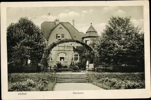 Ak Herne im Ruhrgebiet, Stadtpark