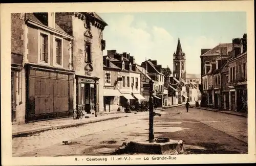 Ak Combourg Ille et Vilaine, La Grande Rue